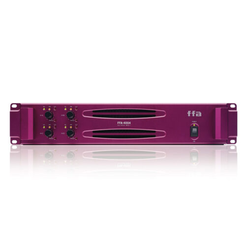 Full Fat Audio FFA 4004 Power Amplifier G2 DSP Front View
