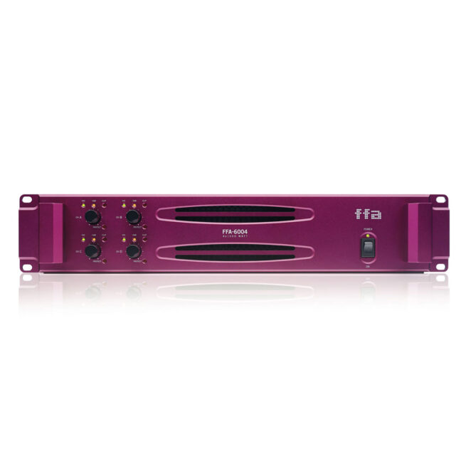 Full Fat Audio FFA 6004 Power Amplifier Front View