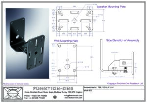 Funktion-One F88 WME100 Wall Mount Accessories